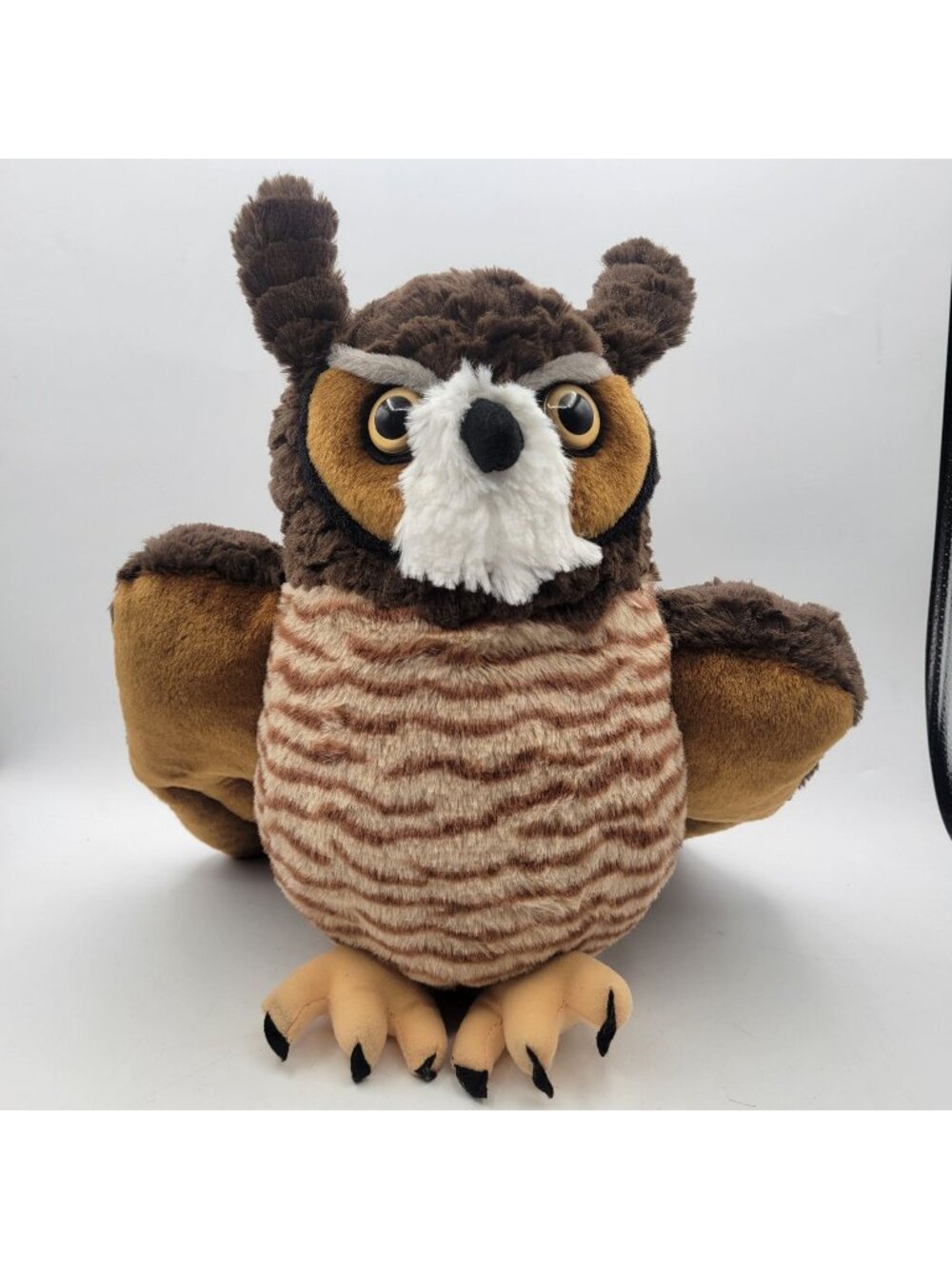 Wild Republic Cuddlekins Great Horned Owl Realistic Animal Plush Bird